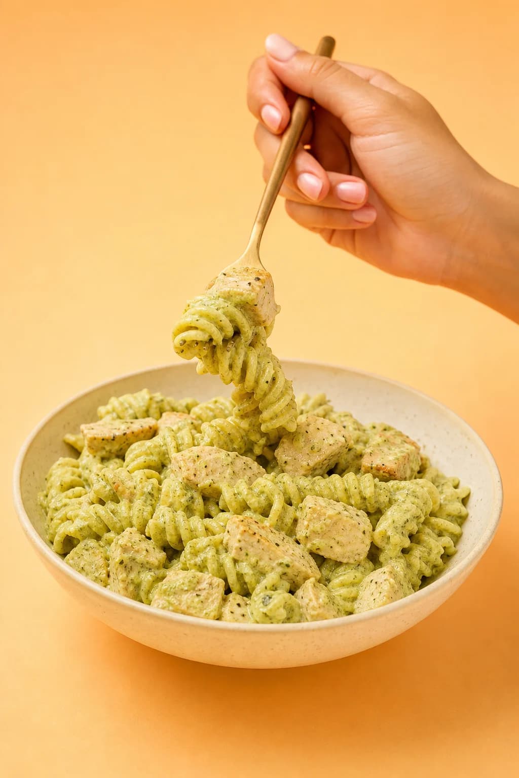 Creamy pesto chicken pasta